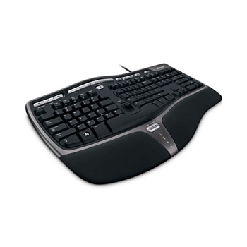 Microsoft Natural Ergonomic Keyboard 4000 Multimedia Keys Pc Mac